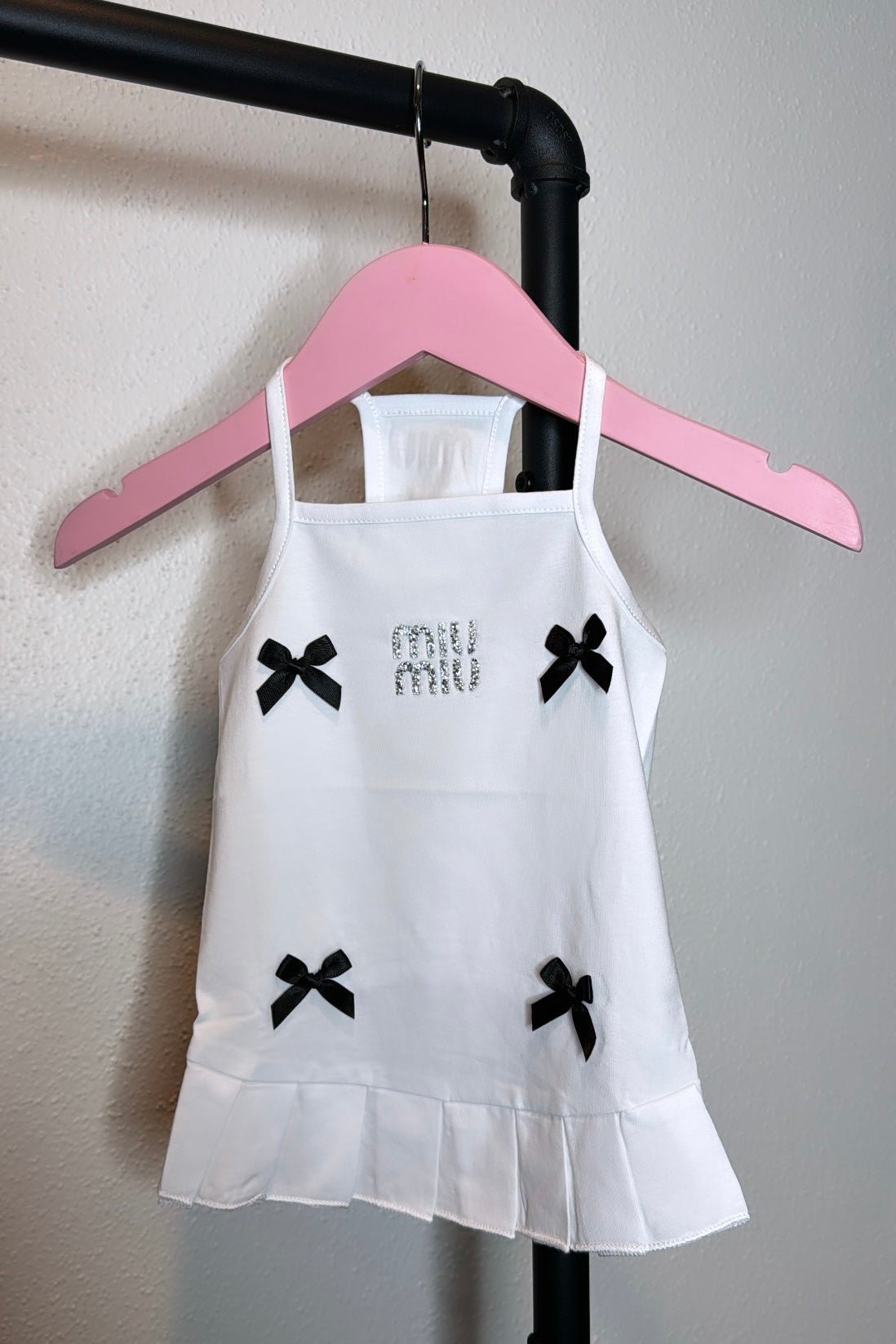 Meow Meow White Dress