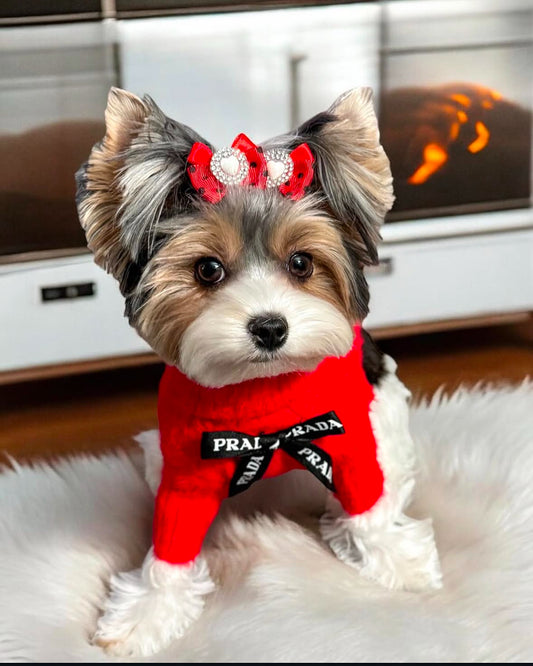 High-Neck Knitted Sweater