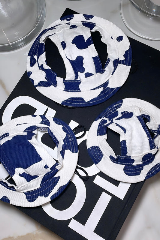 Stylish Cow Print Dog Bucket Hat