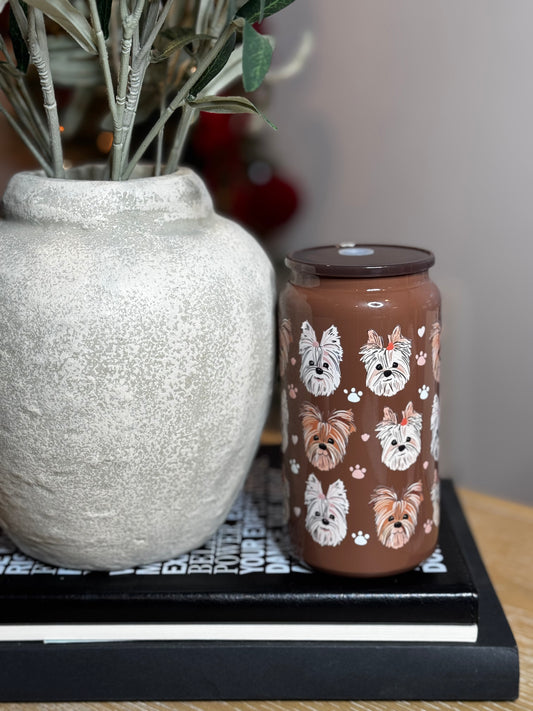 Glossy Autumn Colored 16oz Stainless Steel Cup