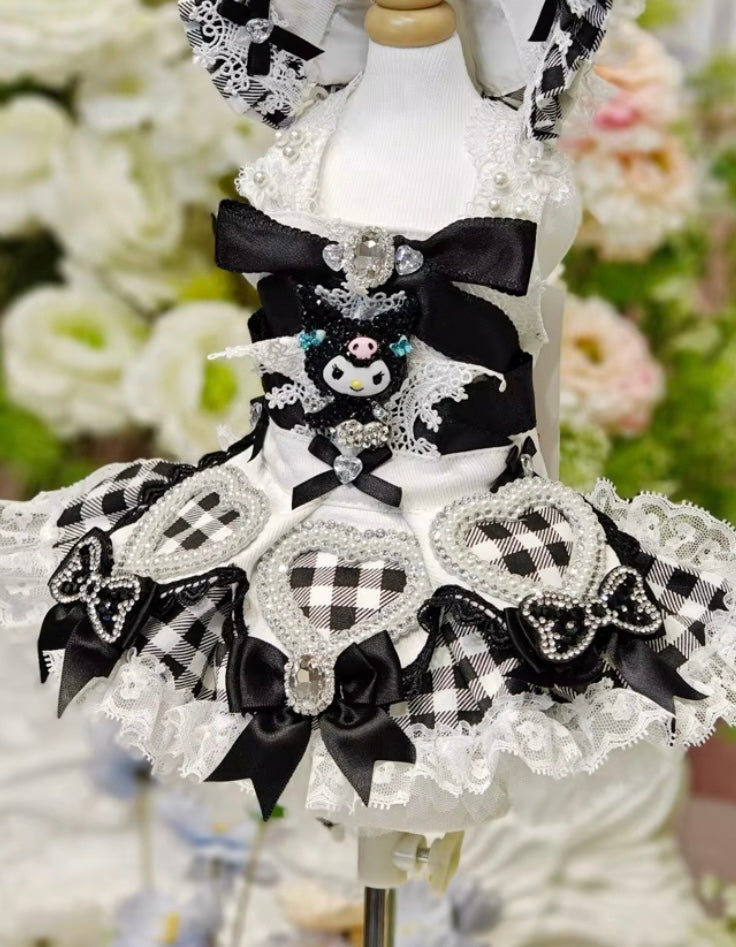 Midnight Checkmate Dress