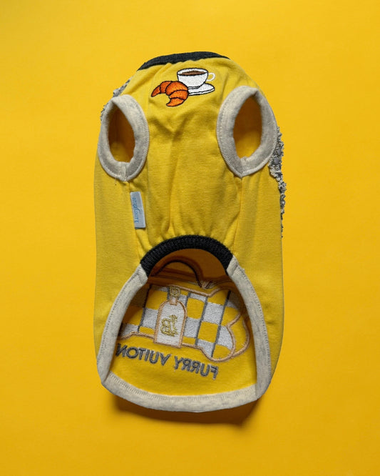 Furry Vuiton Bone Pochette Tank