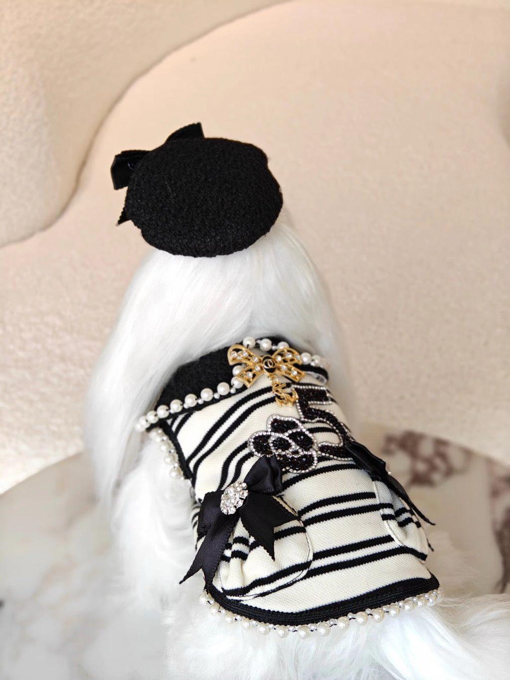 Black & White Nautical Belle Dress Set