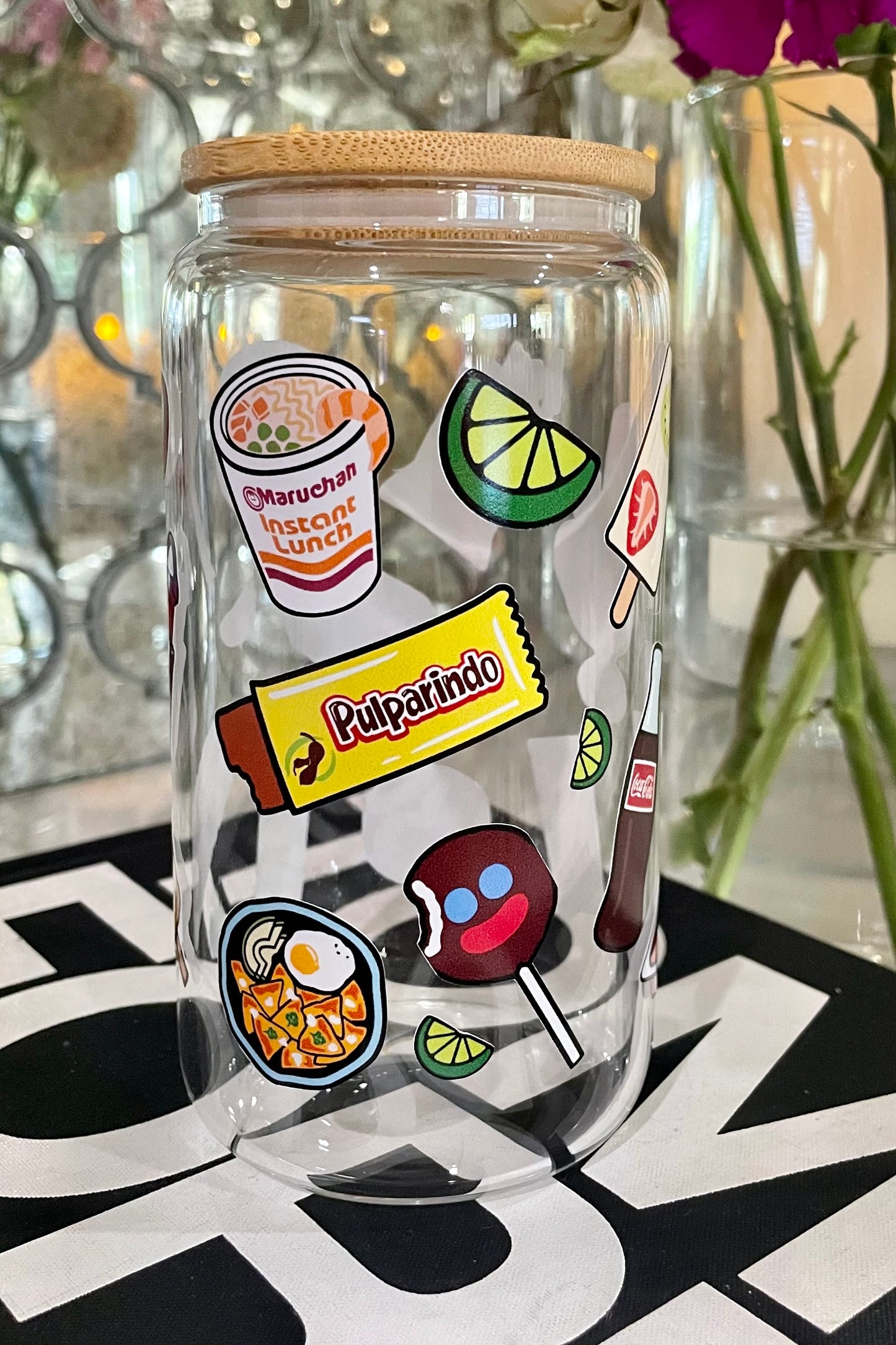 El Mercadito Glass Cup