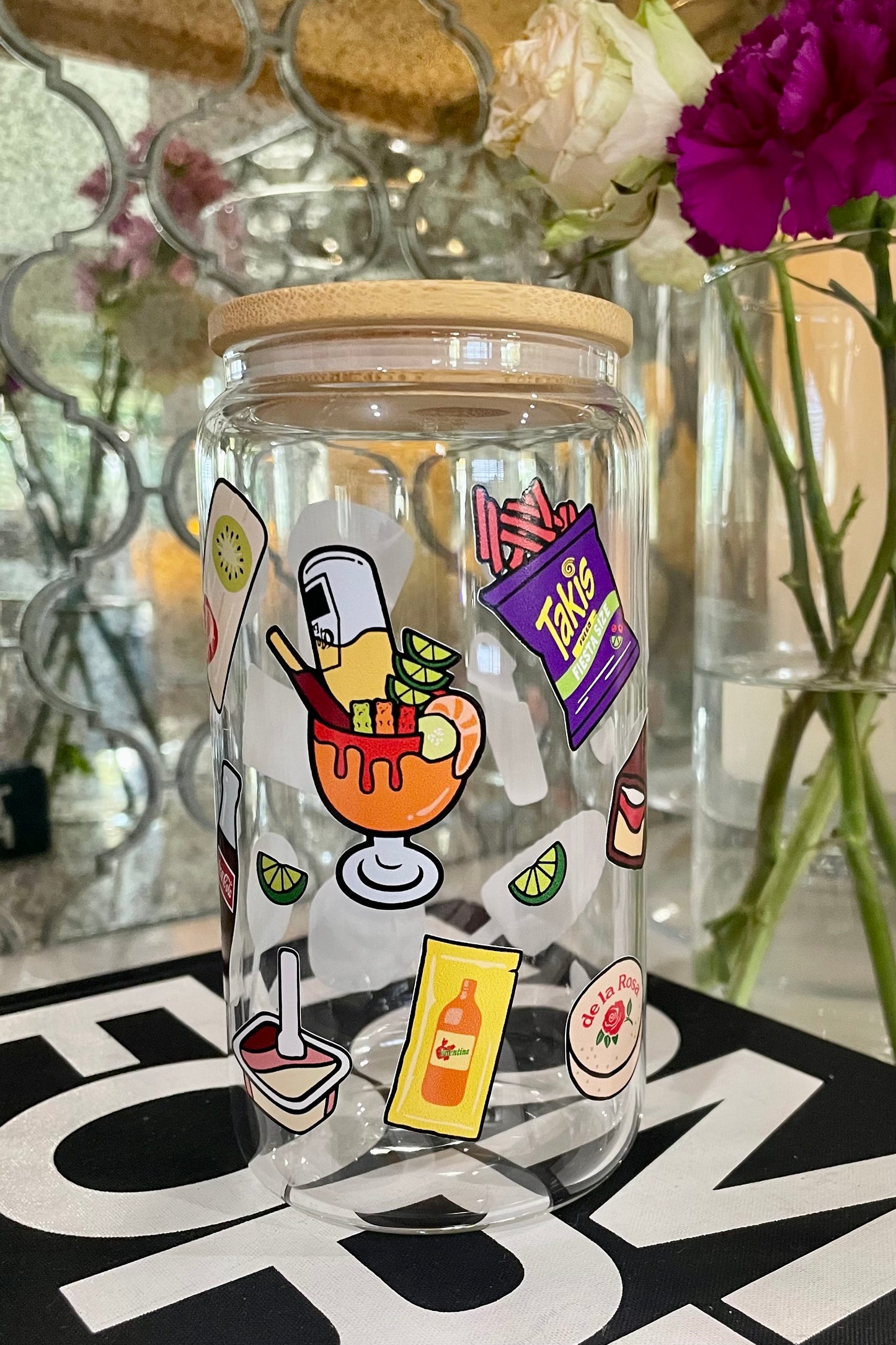 El Mercadito Glass Cup