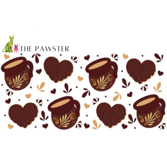 #258 Double Sided Cafe de Olla 16oz Cup Wrap