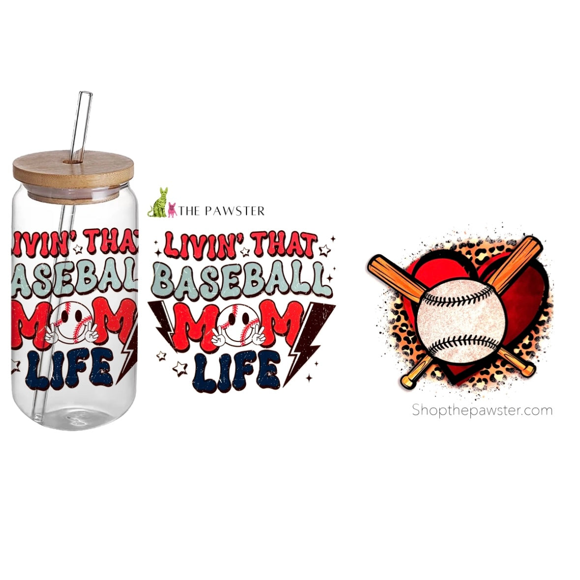 #68 Living that Baseball Mom Life 16oz Cup Wrap