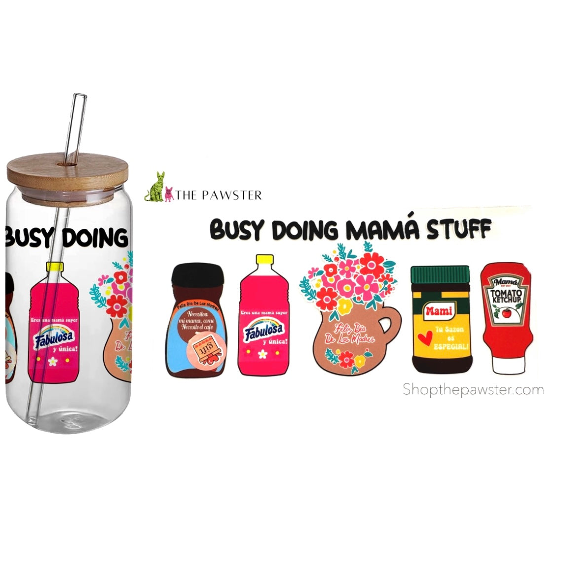 #16 Busy Doing Mama Stuff 16oz Cup Wrap