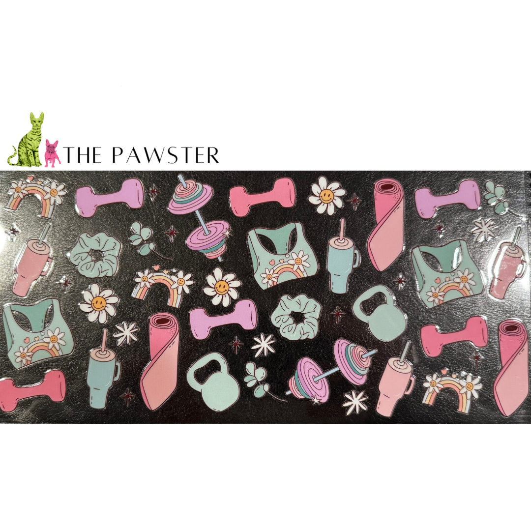 #295 Gym Girl 16oz Cup Wrap