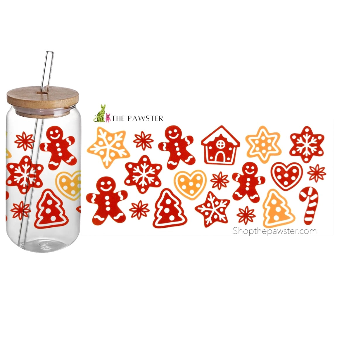 #57 Ginger Bread 16oz Cup Wrap