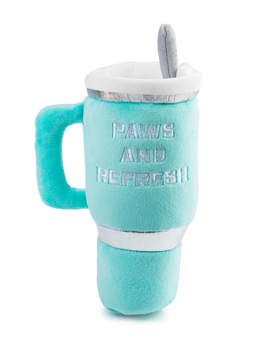 Teal Snuggly Cup Dog Toy