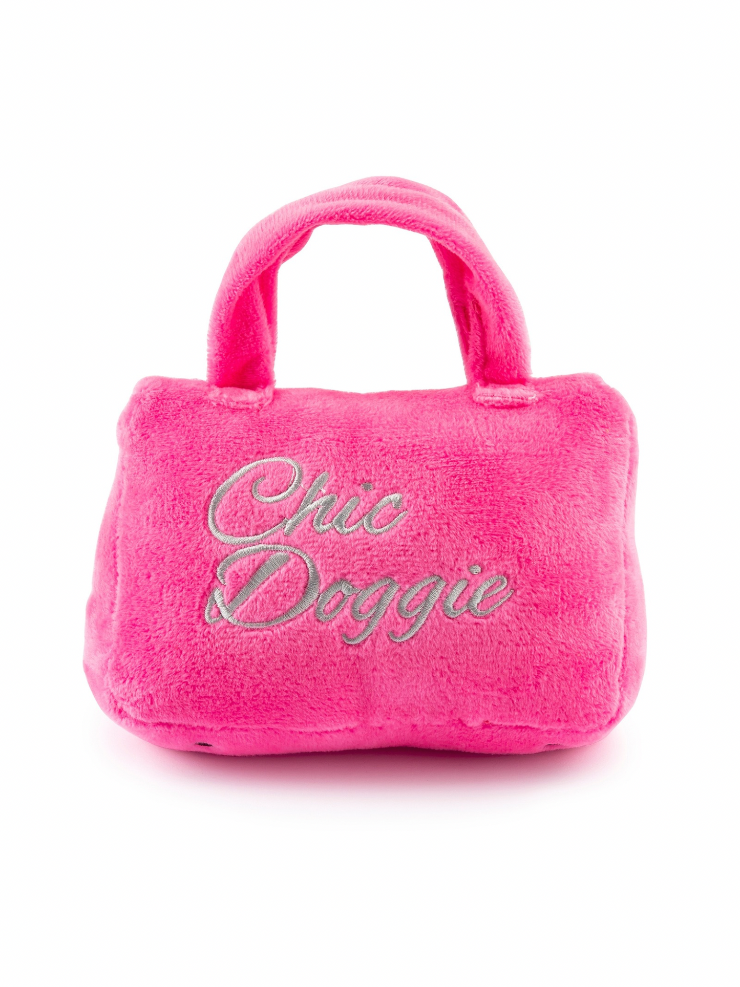 Barkin Pink Hairmess Bag Dog Toy