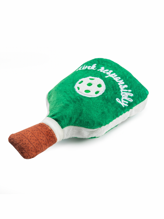 Green Stripe Pickleball Paddle Dog Toy