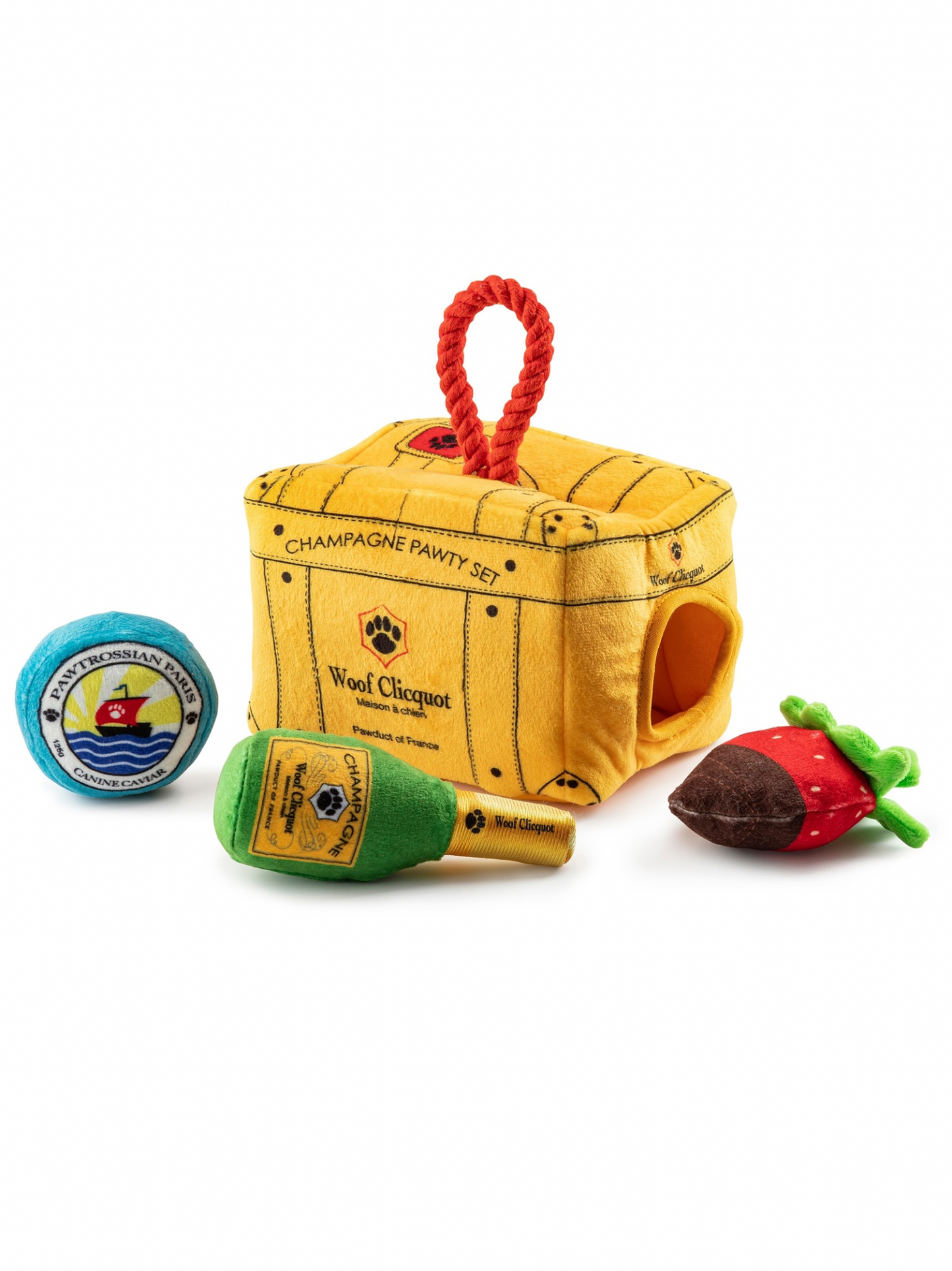 Woof Clicquot - Pawty Set Burrow Dog Toy