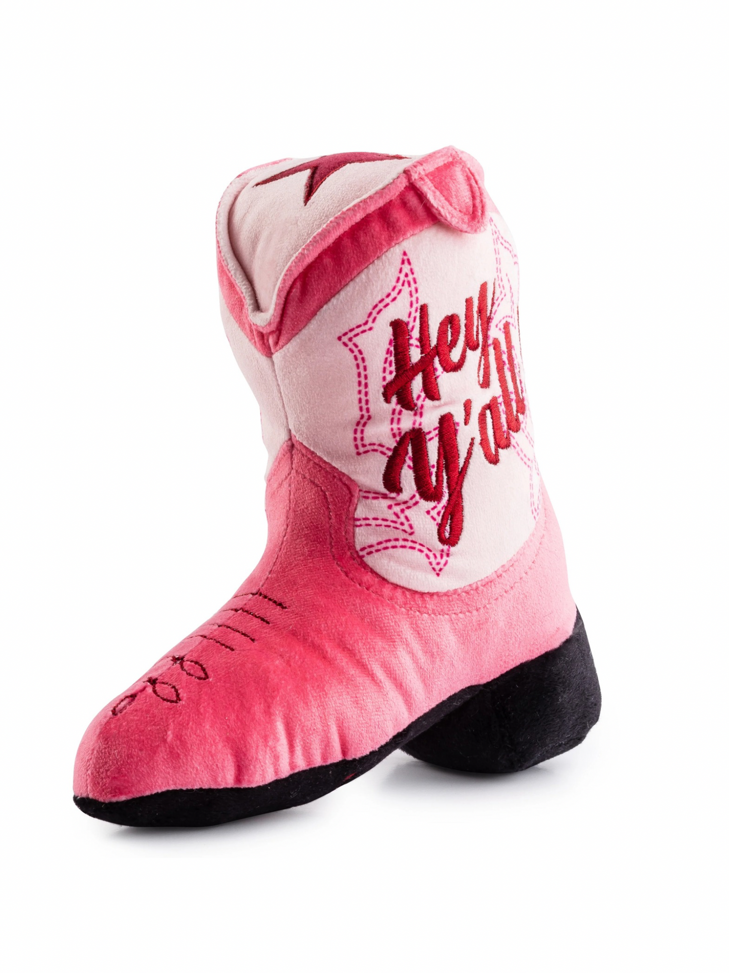 Pink Cowgirl Boot Dog Toy