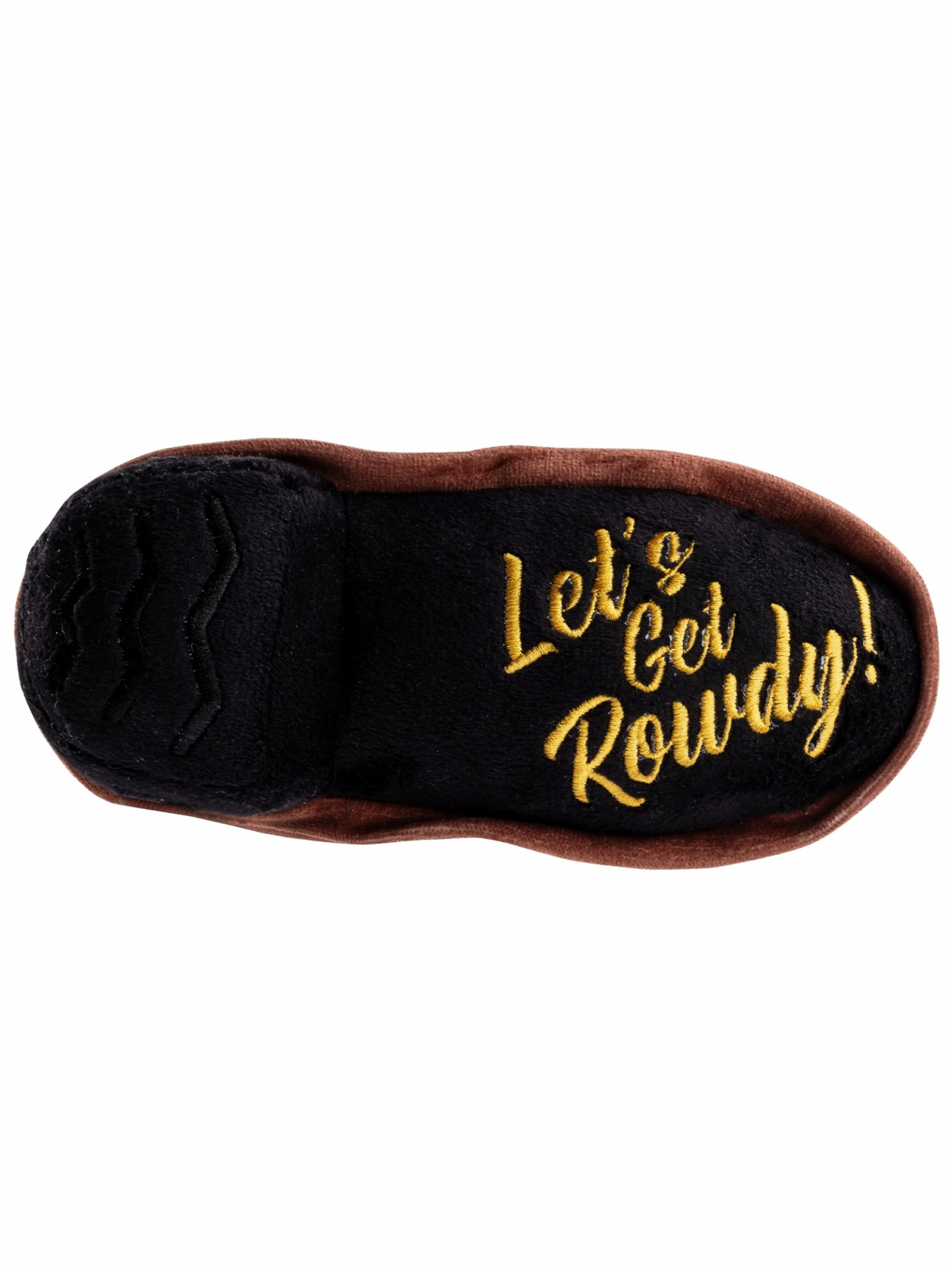 Brown Cowboy Boot Dog Toy