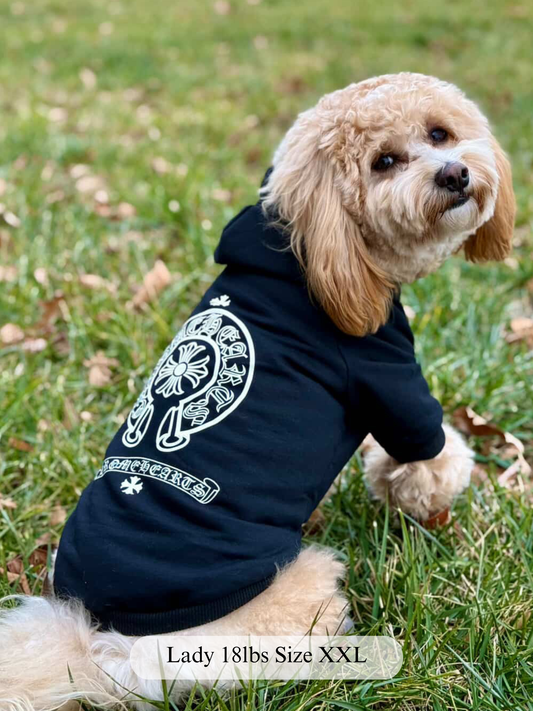 Paws of Hearts Dog Hoodie – Lightweight Everyday Layer