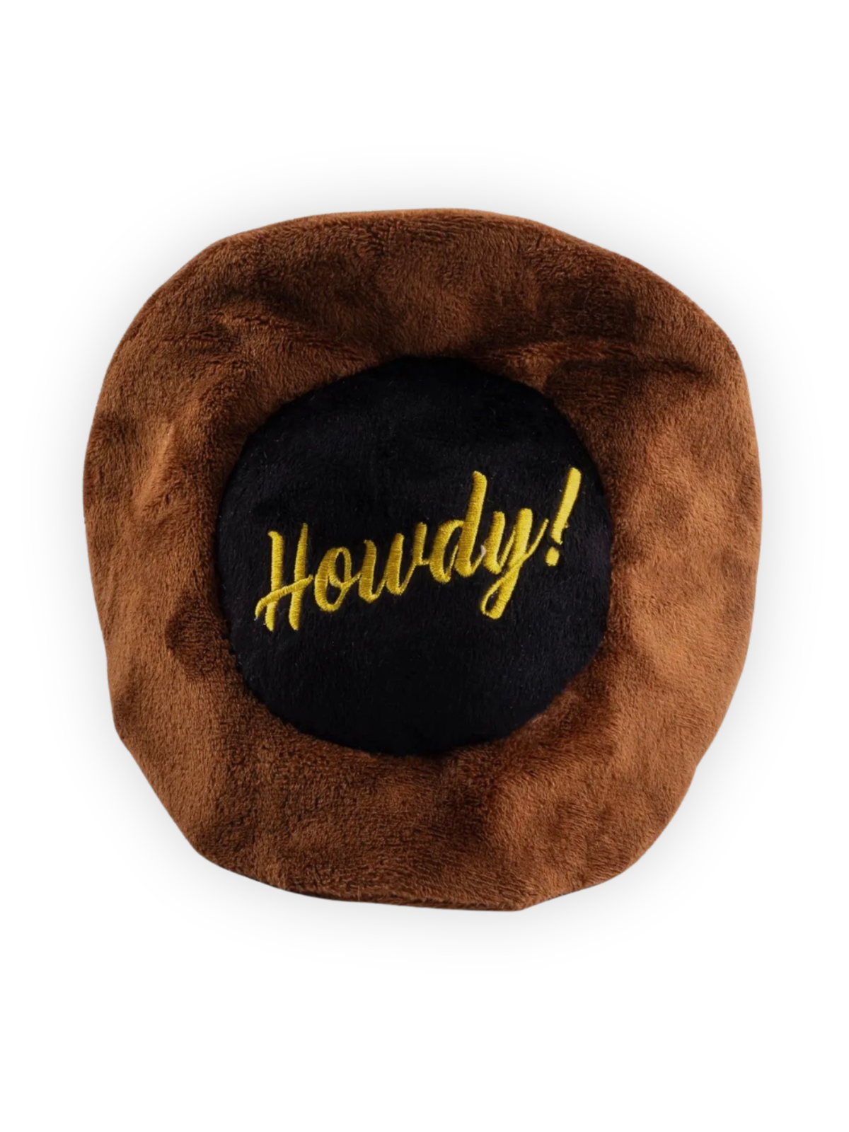 Brown Cowboy Hat Dog Toy