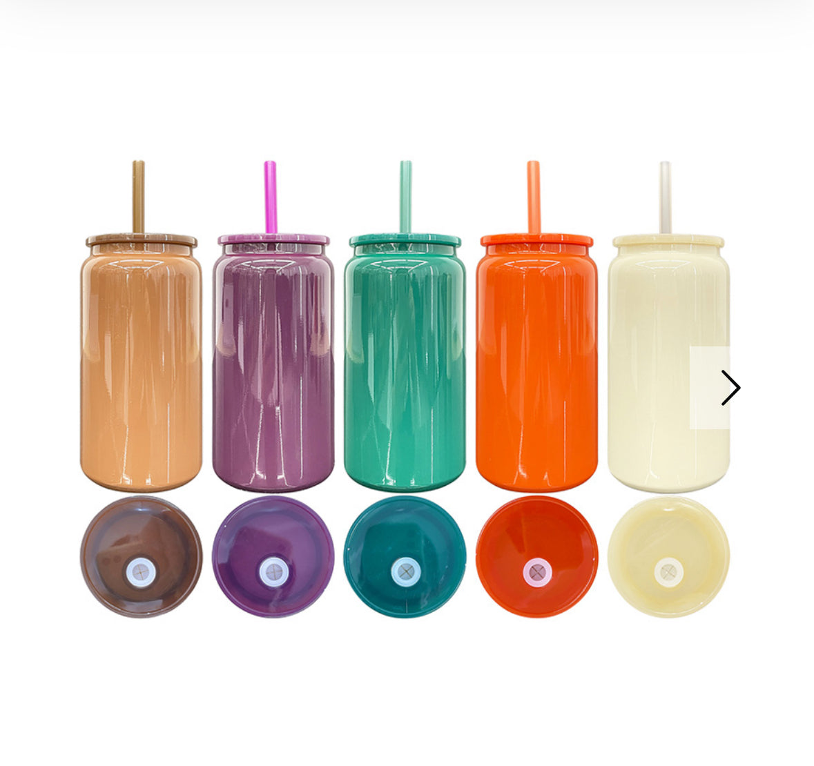 Glossy Autumn Colored 16oz Stainless Steel Cup