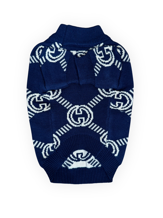 Bleu Royale Grrrci Knit Sweater