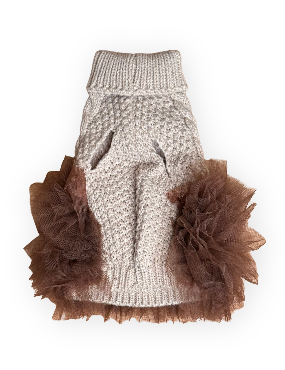 The Camille Cable Knit Dog Dress