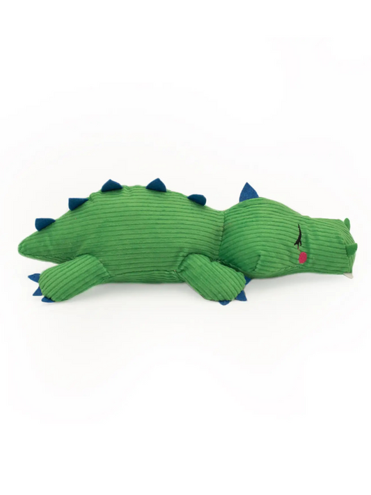 Snoozin' Gator – Silent Squeaky Toy
