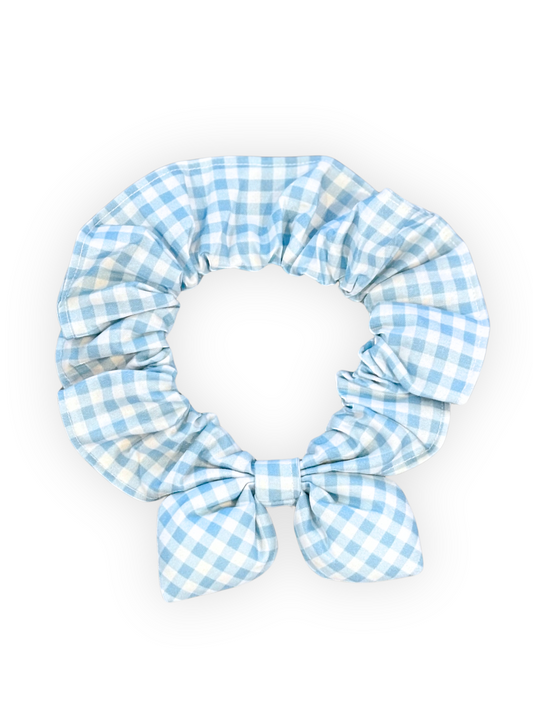 Stretchy Gingham Dog Scarf