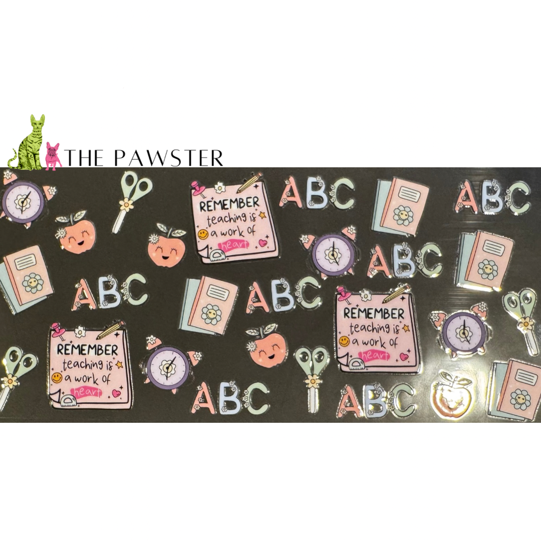 #275 Teaching is a work of Heart 16oz Cup Wrap