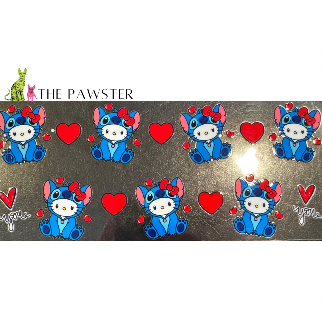 #290 Valentines Day HK & Stitch 16oz Cup Wrap