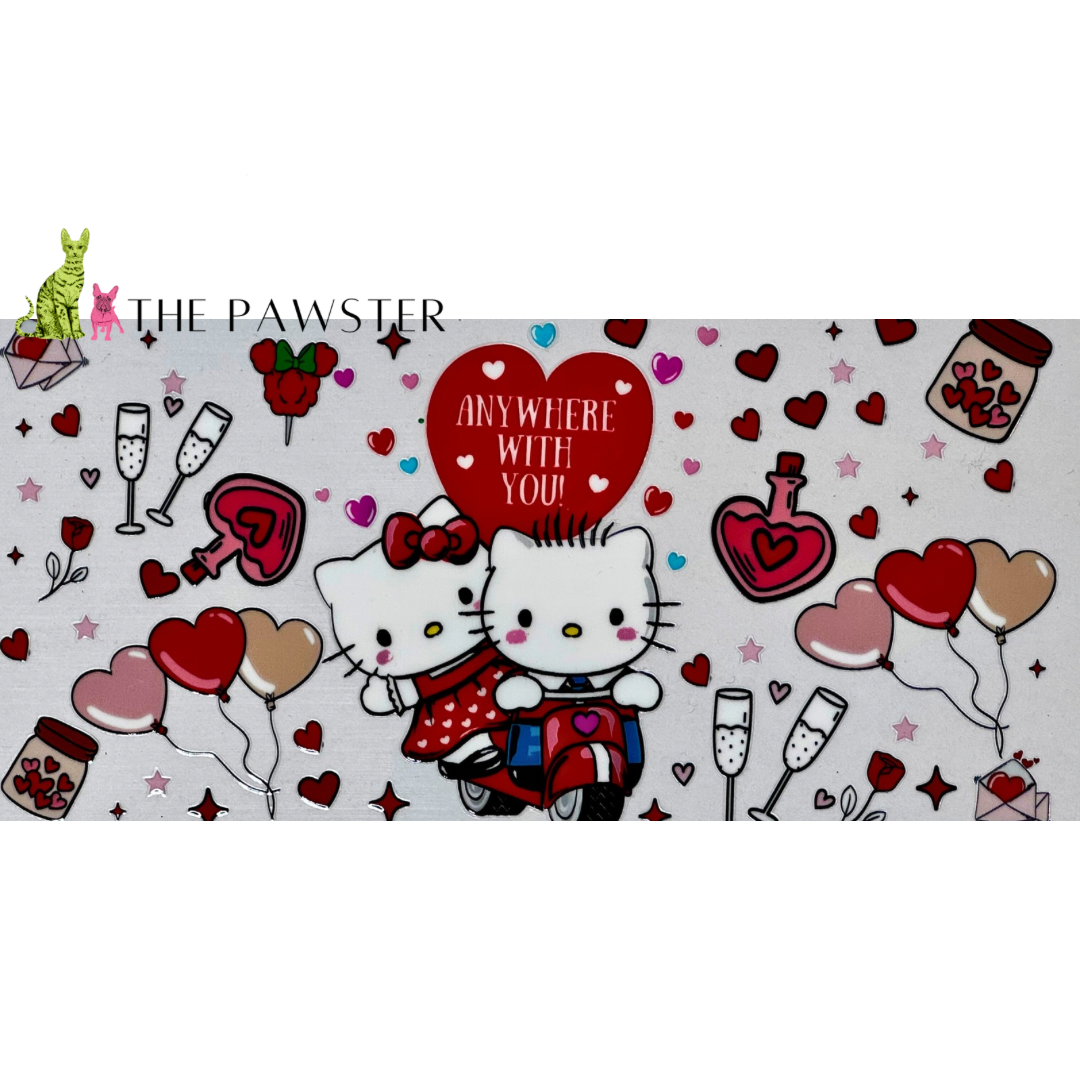 #299 Valentines Day HK Anywhere with You 16oz Cup Wrap
