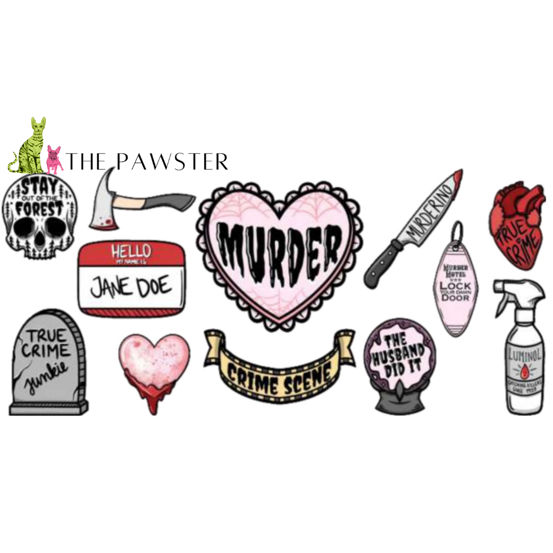 #240 Double Sided True Crime 16oz Cup Wrap