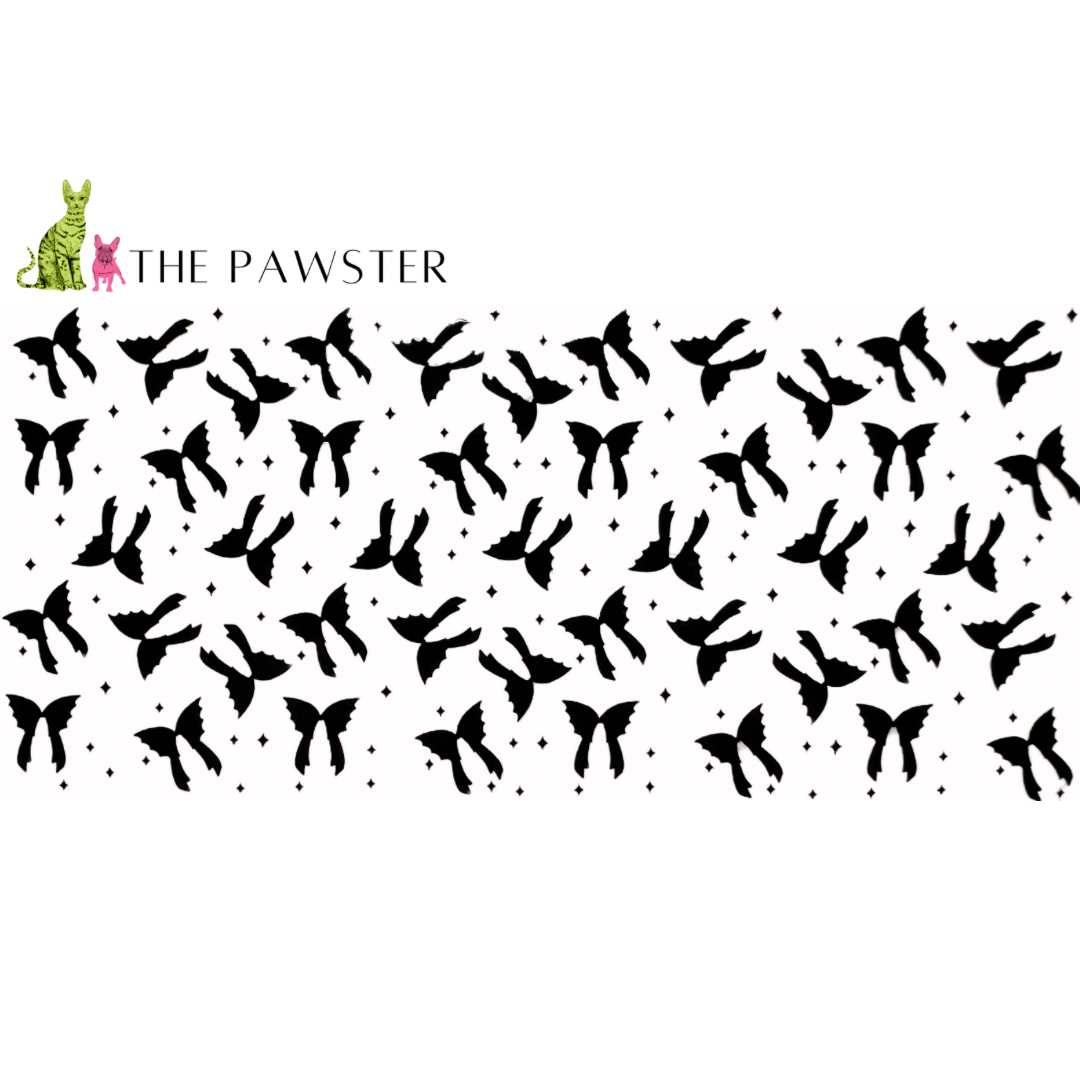 #174 Bat Bows 16oz Cup Wrap