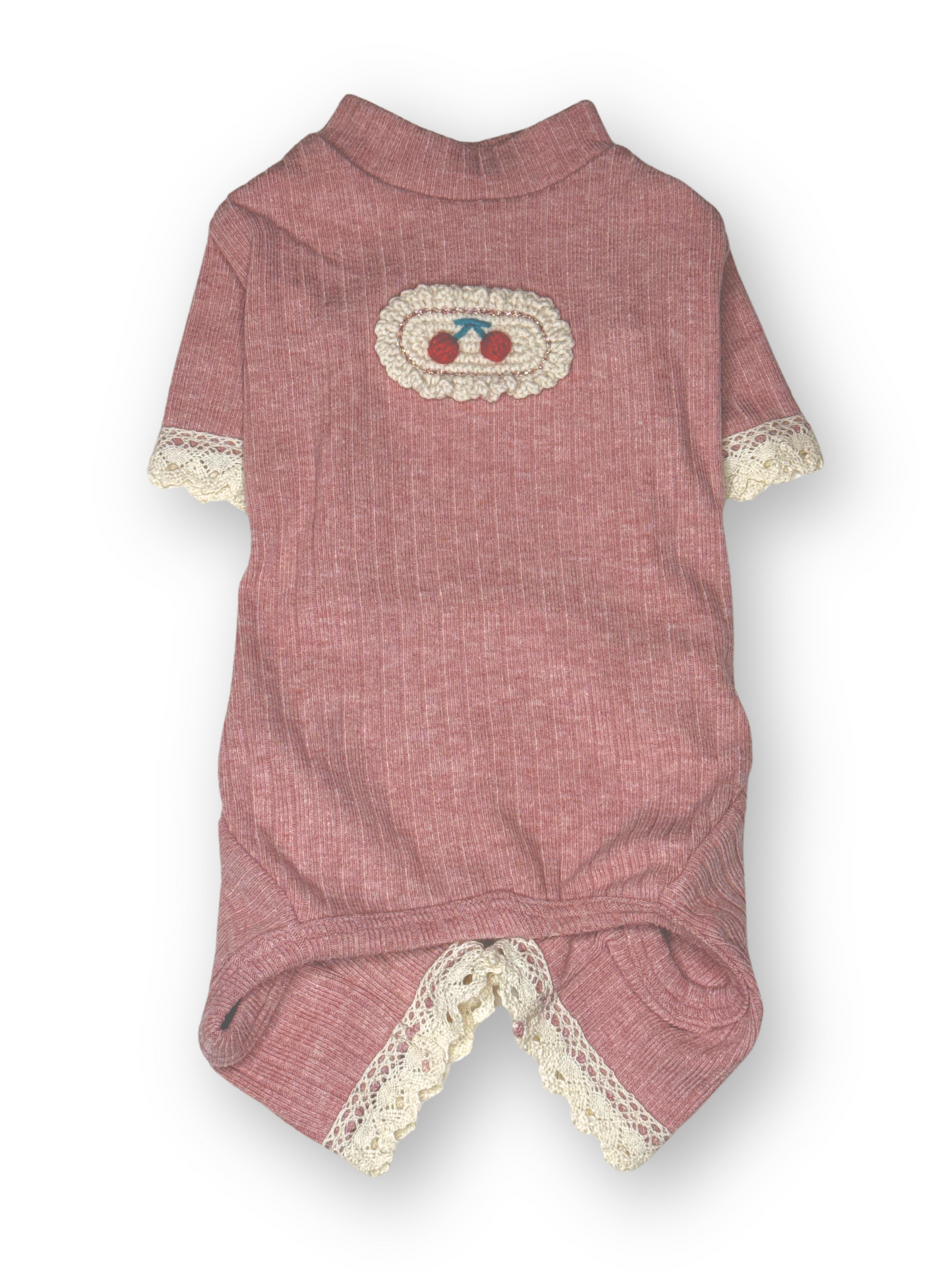 Sweet Cherry Ribbed Bodysuit