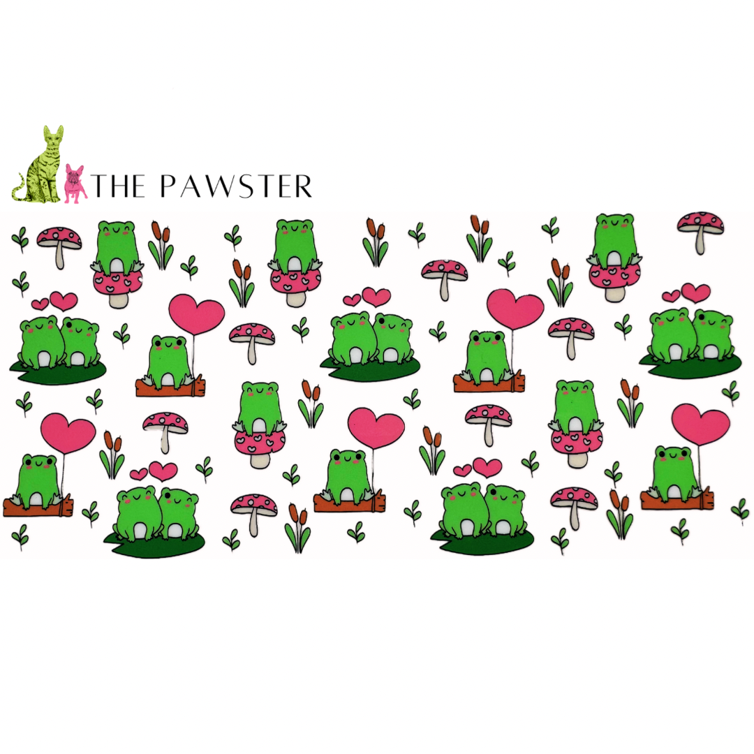 #185 Frogs & Mushrooms 16oz Cup Wrap