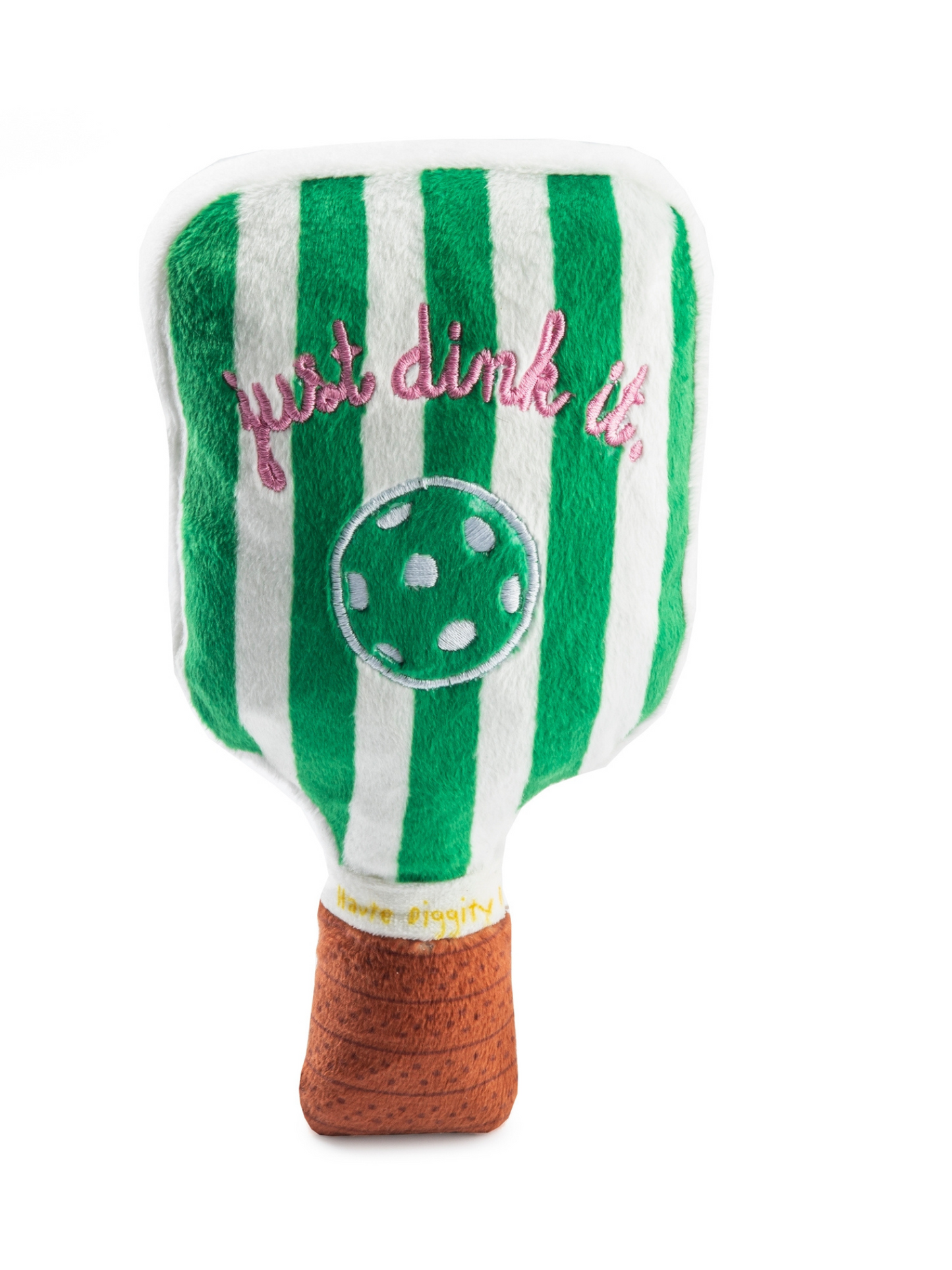 Green Stripe Pickleball Paddle Dog Toy