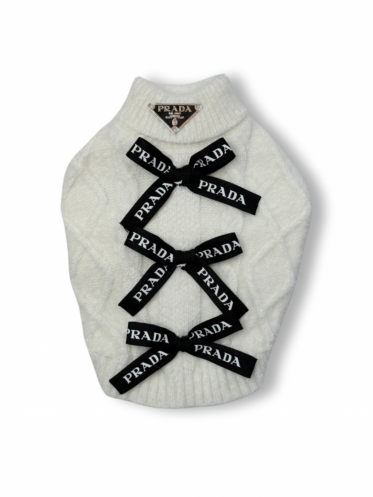 High-Neck Knitted Sweater