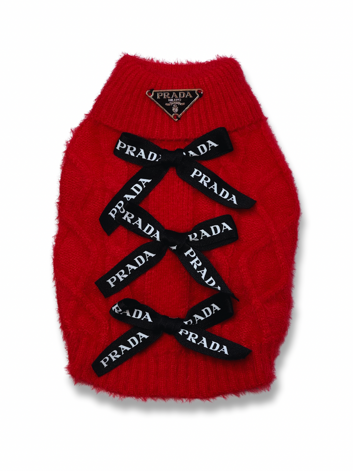 High-Neck Knitted Sweater