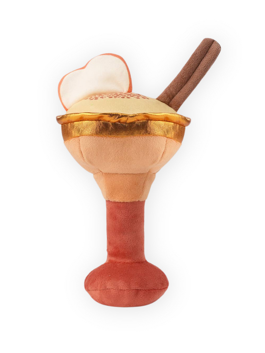 Back view of Apple Cider Margarita Dog Toy for dogs