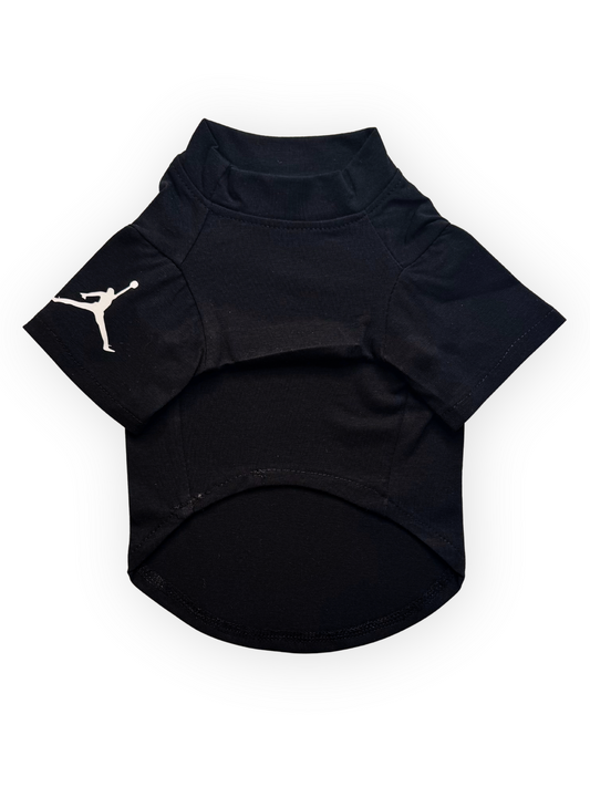 Back view of Courtside Tee, short sleeve athletic-inspired dog shirt