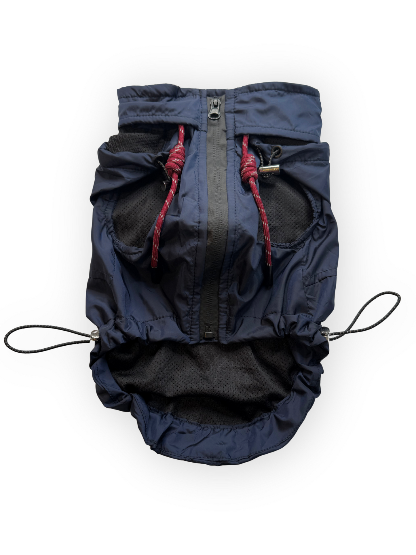 Front view of The Pawster Estate Vest, waterproof dog vest with zipper closure