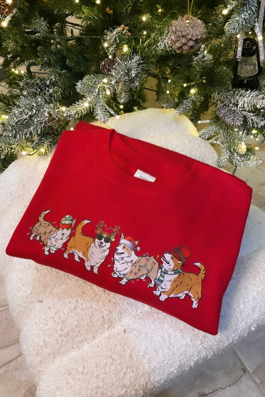 Corgi Christmas Unisex Crewneck