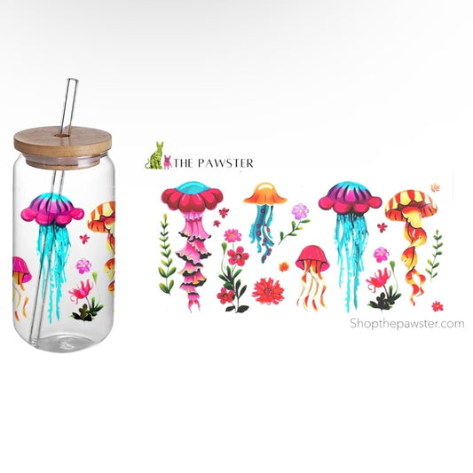 #142 Jelly Fish 16oz Cup Wrap