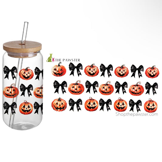 #93 Pumpkins and Bows 16oz Cup Wrap