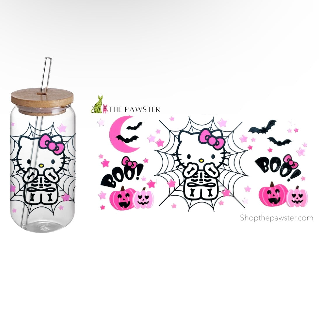 #115 HK Boo 16oz Cup Wrap