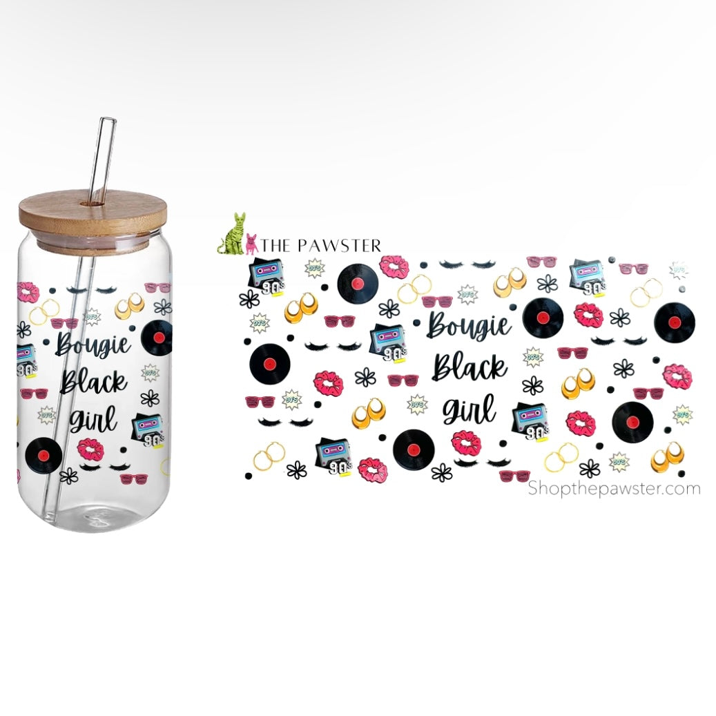 #126 Bougie Black Girl 16oz Cup Wrap