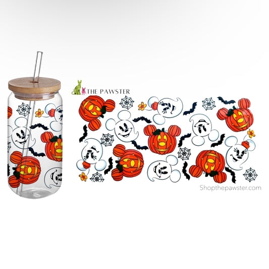 #117 MM Pumpkins & Ghosts Vibes 16oz Cup Wrap