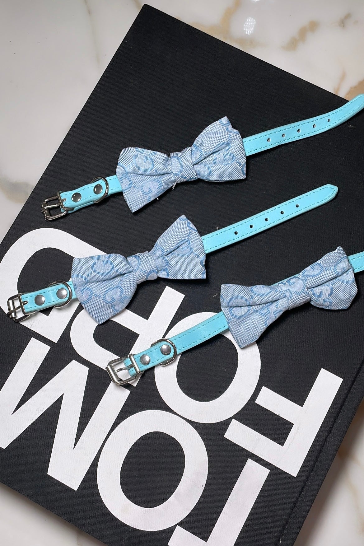 Poochi Bow Tie Collar Set