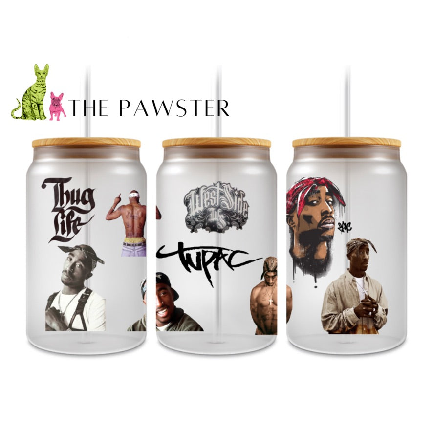 The Pawster 90s Hip-Hop Legend Double-Sided UV DTF Cup Wrap – Rap Inspired Design