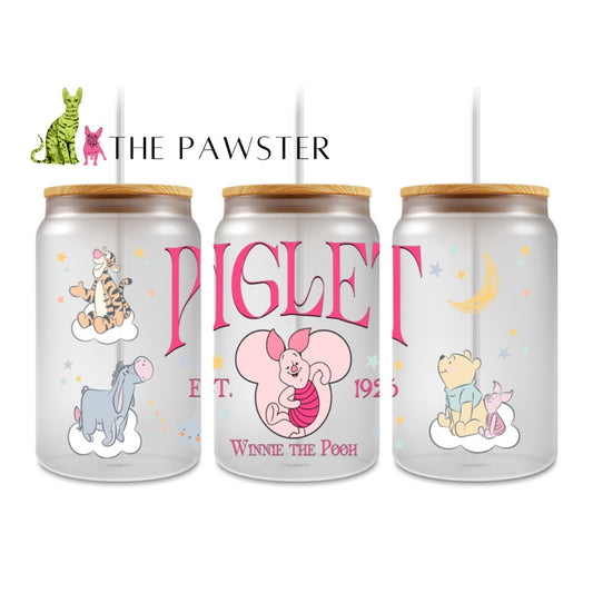 The Pawster Forest Friends Double-Sided UV DTF Cup Wrap – Storybook Inspired Character Design