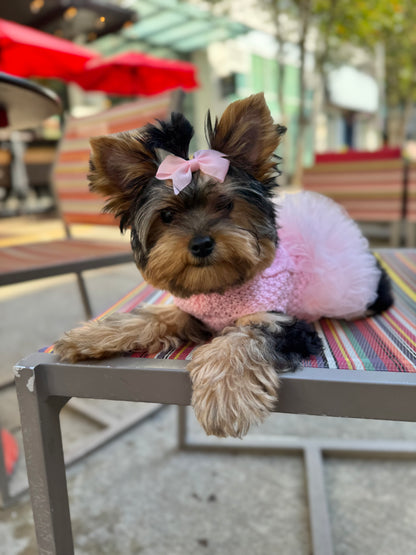The Camille Cable Knit Dog Dress